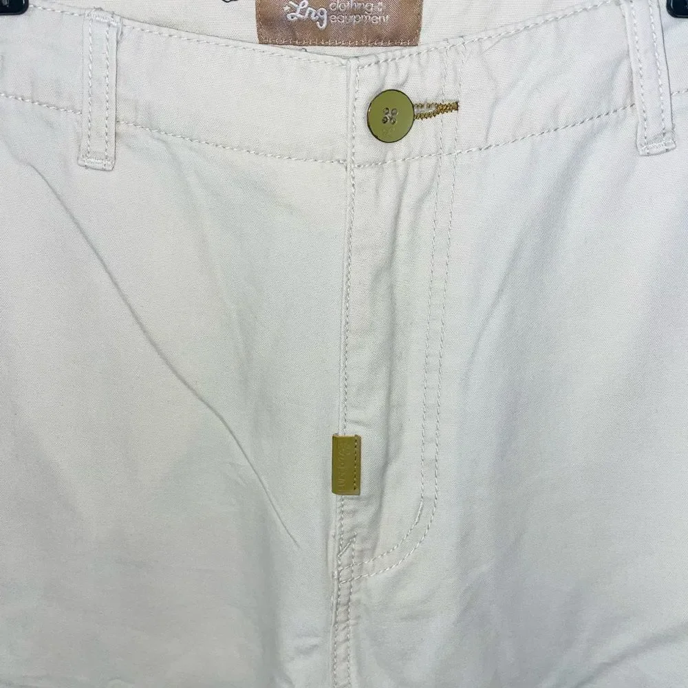 LRG roots generation mens khaki cargo pocket shorts sz 36 - Picture 3 of 9